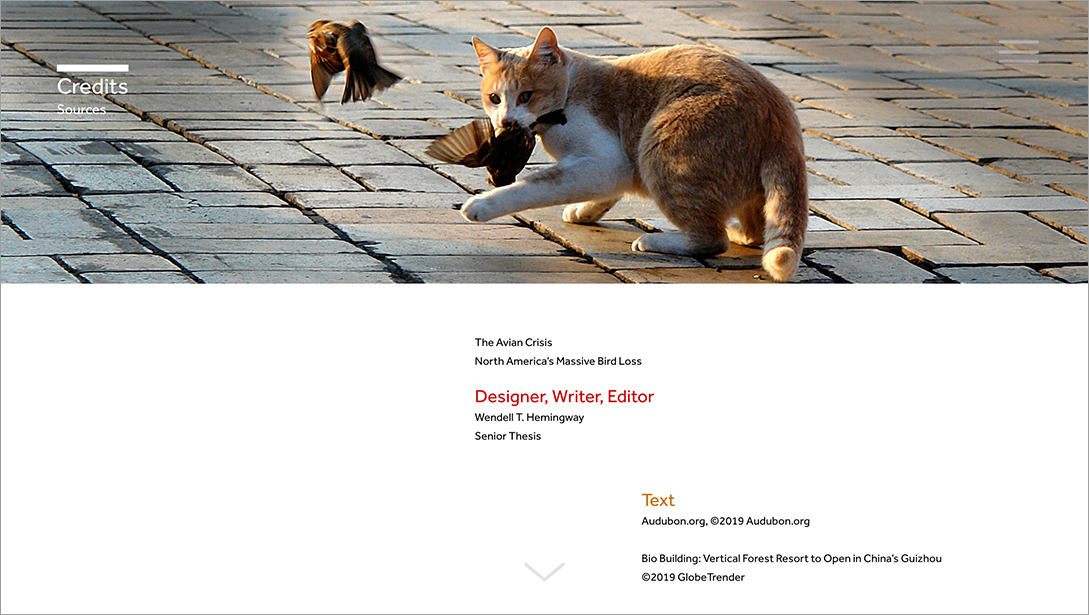 The Avian Crisis Line of Credits page.