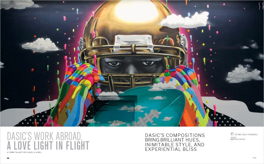 Wynwood Gallery magazine, spread 28 – 29.