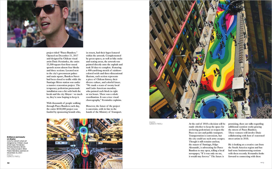 Wynwood Gallery magazine, spread 32 – 33.