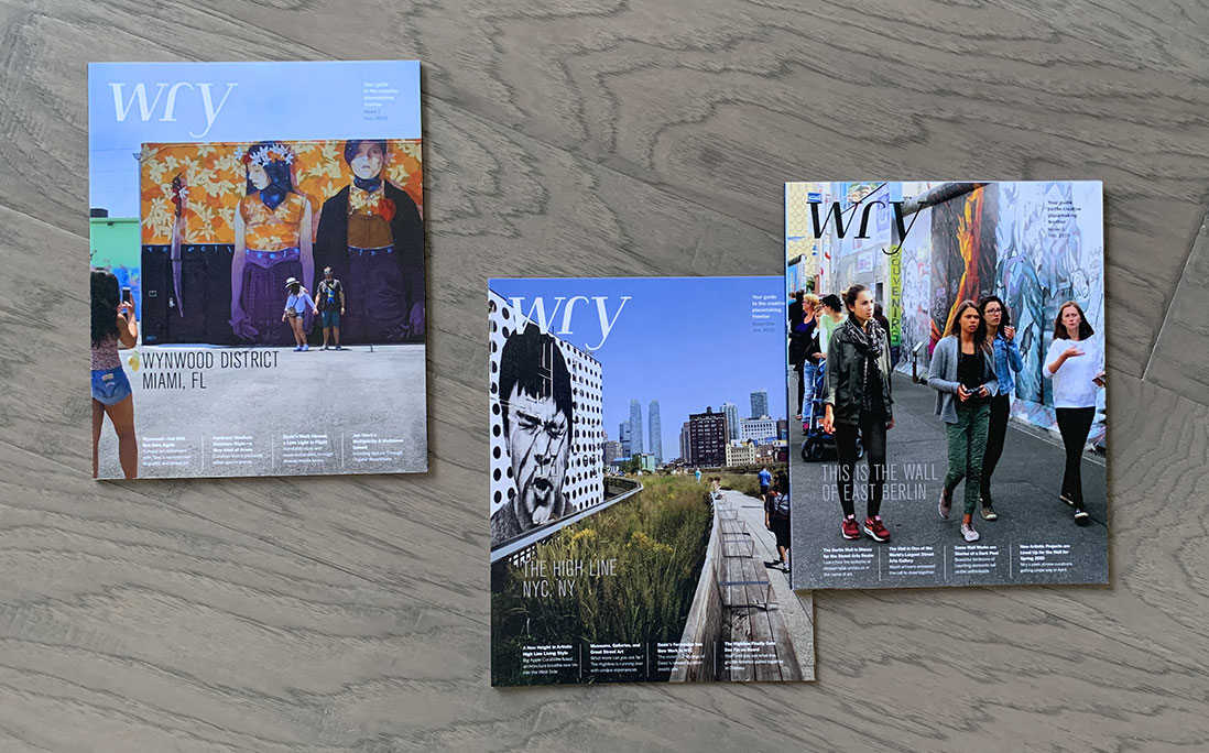 Wynwood Gallery magazine, covers system.