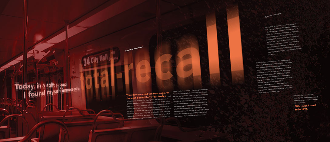 Narrative with type and image treatment 2