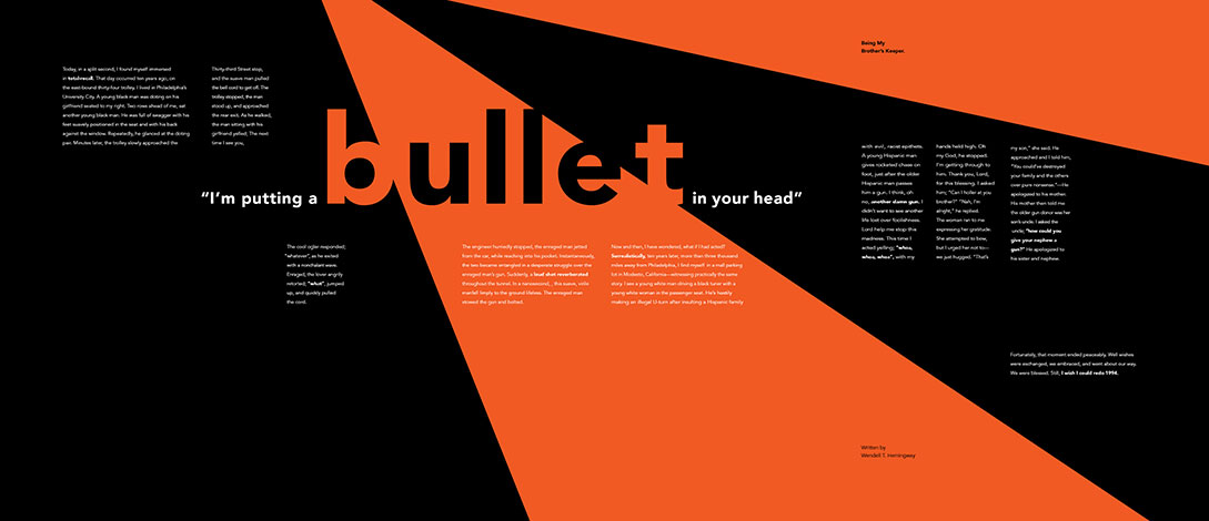 Narrative with type scale, weight, and color treatment 3